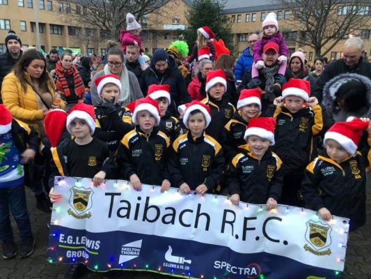 CHRISTMAS LIGHTS SWTICH ON FOR TAIBACH RFC