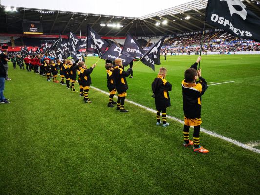 TAIBACH U7'S ENTERTAIN LIBERTY STADIUM CROWD